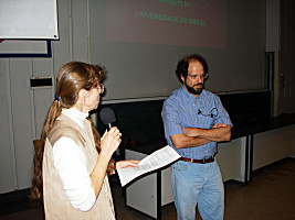 Prof. Kostek introduces Dr. Leonardo Fuks