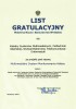 List gratulacyjny za projekt: Multimedialny System Monitorowania Hałasu