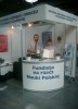 Prof. Czyżewski i Prof. Kostek on the stand during Poznań International Fair
