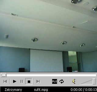 Kliknij aby obejrze� prezentacj� element�w rozpraszaj�cych na suficie w Wy�szej Szkole Zarz�dzania w Gda�sku [1,68MB]